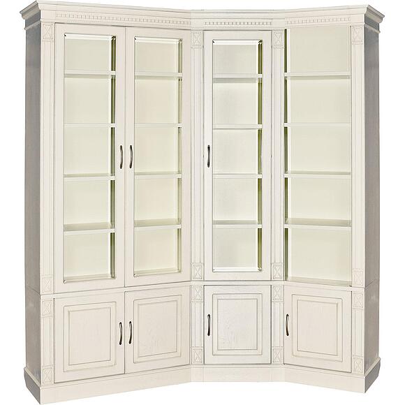 ბიბლიოთეკის ავეჯის ნაკრები «ვერდი» პ3.487.2.05 (პ523.ნ5), ადგილი: მასიური მუხა, ფერი: სპილოს ძვლის ფერი