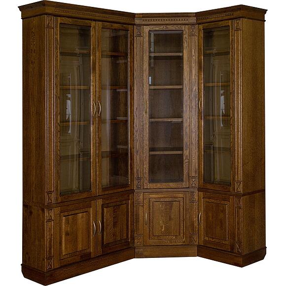 Набор мебели для библиотеки «Верди» П3.487.2.02 (П523.Н2), Материал: Массив (дуб), Цвет: Черешня