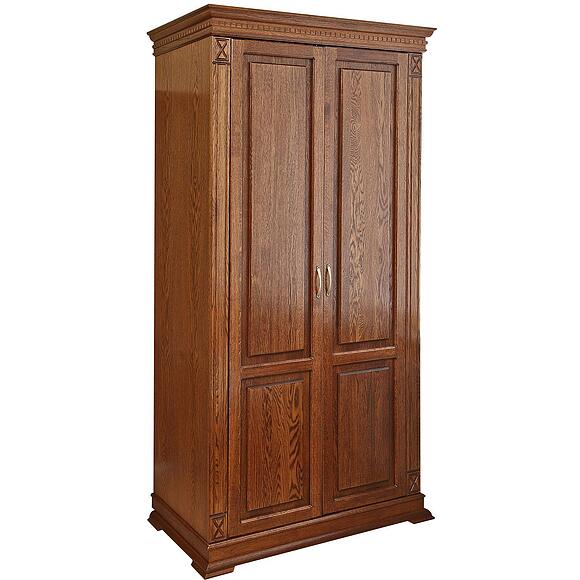 ტანსაცმლის კარადა 2დ «ვერდი კლასიკი» პ3.0487.1.26, ადგილი: მასიური მუხა, ფერი: ბლისფერი