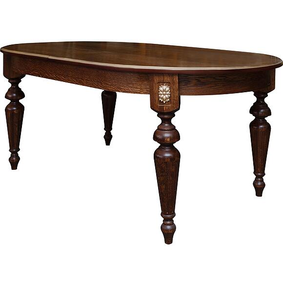 Стол «Милана 18» П4.265.0.32(394.02), Материал: МДФ+шпон, Цвет: Черешня с золочением