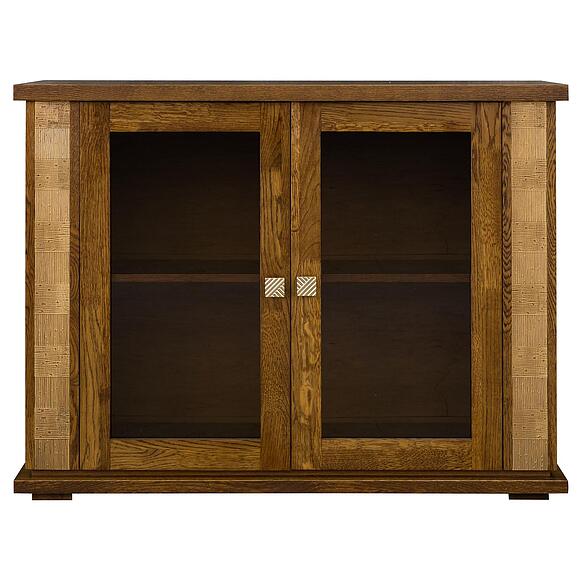 Тумба комбинированная «Тунис» П6.343.0.16 (П343.16Ш), Материал: МДФ+шпон, Цвет: Черешня с золочением