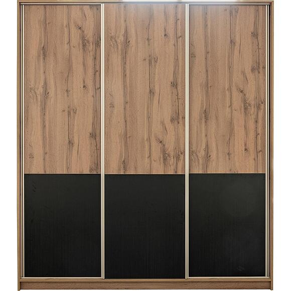 კარადა-კუპე 3დ «ბლექვუდი ლოფფტი» პ3.0556.1.41, ადგილი: ლდსპ, ფერი: მუხის ვოტანი + შავი (DSC04813-3.jpg) კარადა-კუპე 3დ «ბლექვუდი ლოფფტი» პ3.0556.1.41, ადგილი: ლდსპ, ფერი: მუხის ვოტანი + შავი