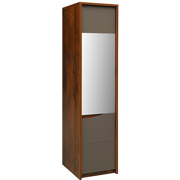 Шкаф для одежды «Монако» П528.19-1, Материал: МДФ+ПВХ, Цвет: Дуб Саттер+Серый Мокко