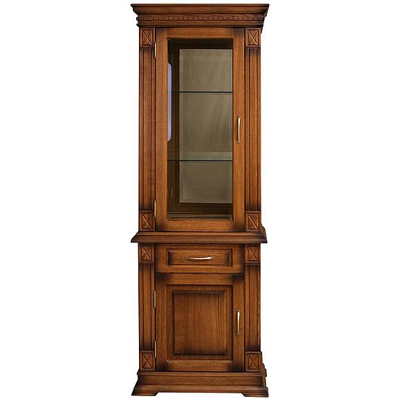 Шкаф комбинированный «Верди Классик» П1.0487.0.34-01, Материал: Массив (дуб), Цвет: Дуб рустикаль с патинированием