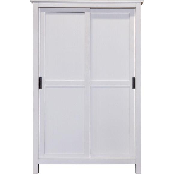 კარადა-კუპე 2დ «ნორტონი» ბმ2.768.1.22, ადგილი: მასიური ფიჭვის ხე, ფერი: თეთრი ცვილი