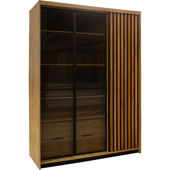 Шкаф для одежды «Деко» БМ2.776.1.86-01, ადგილი: ლდსპ, ფერი: ნავარის მუხა