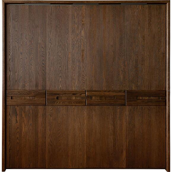 Шкаф для одежды 4д «Хедмарк» БМ2.761.1.27(2210), Материал: Массив (дуб), Цвет: Венге