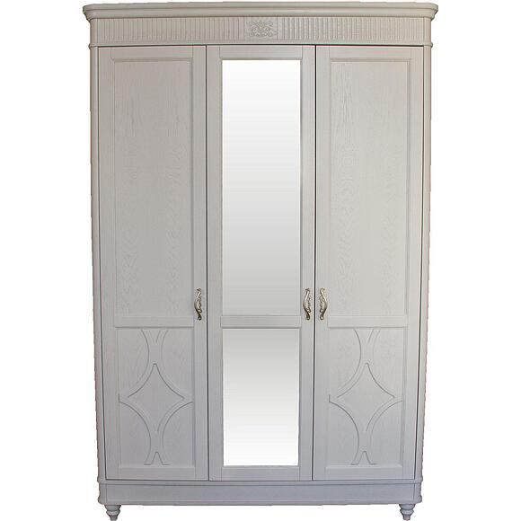 ტანსაცმლის კარადა 3დ «იუსტინა» ბმ2.691.1.03-01(2358-01), ადგილი: მასიური მუხა, ფერი: რძისფერი