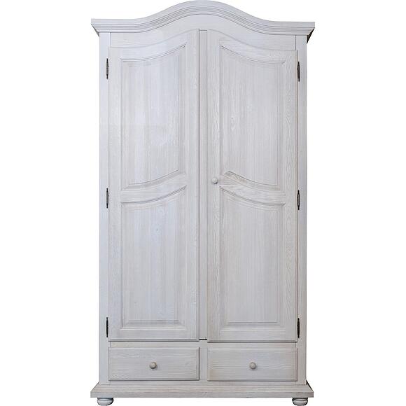 Шкаф для одежды 2д «Лотос» БМ2.701.1.43(2190), Материал: Массив (сосна), Цвет: Брашированный крем