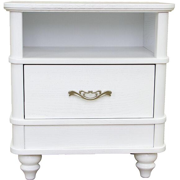 Тумба прикроватная «Юстина» БМ2.691.1.30(2363), ადგილი: მასიური მუხა, ფერი: რძისფერი