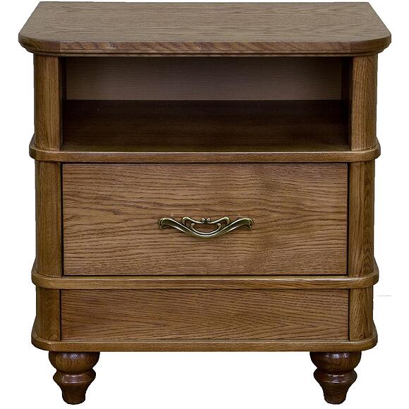 Тумба прикроватная «Юстина» БМ2.691.1.30(2363), ადგილი: მასიური მუხა, ფერი: კაკალი