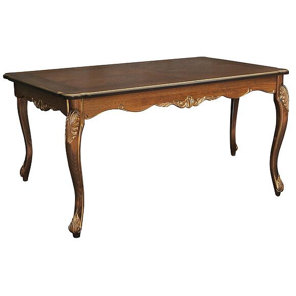 Стол «Альба 1Р» П4.485.0.07 (П498.02), Материал: МДФ+шпон, Цвет: Палисандр с золочением