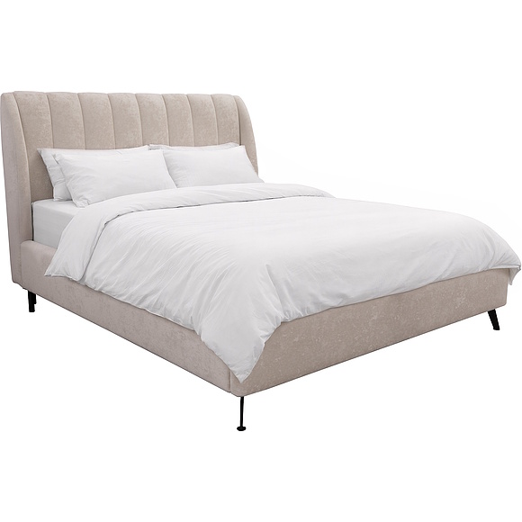 ორმაგი საწოლი «კაპა», ადგილი: ნაჭერი, ტყავის ჯგუფი: 19 ჯგუფი, ტრანსფორმაციის მექანიზმი: მექანიზმის გარეშე, საძილე ადგილი: 2000х1600 мм, ზომა: 2160×1760×1250