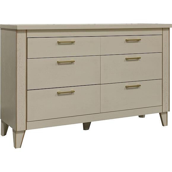 კომოდი «ამადეი» პ6.635.1.17 (პ635.14), ადგილი: მასიური მუხა, ფერი: ანტიკური ტემპერა მოოქროვილი