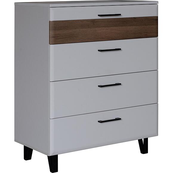 კომოდი «არისტა» პ3.593.1.27, ადგილი: ლდსპ, ფერი: კრემისფერი ნუბუკი + მუხის ტრიუფელი