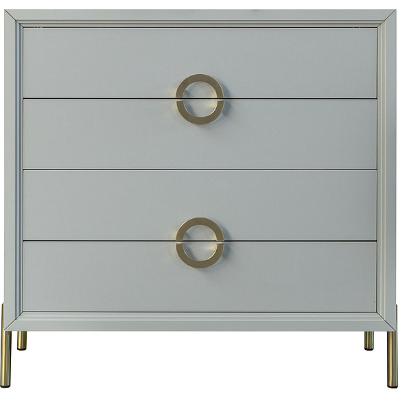 Комод «Флора» П6.980.1.02, Материал: ЛДСП, Цвет: Пепел