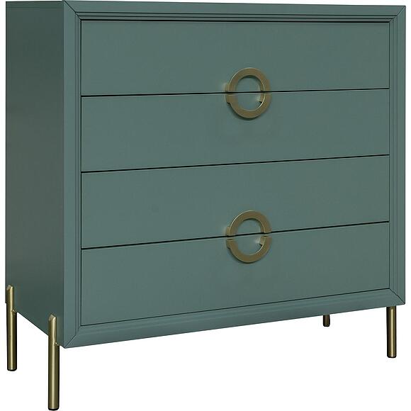 Комод «Флора» П6.980.1.02, Материал: ЛДСП, Цвет: Зелёный самшит