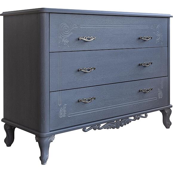 კომოდი «ფლორენტინა» ბმ2.851.1.31(2673), ადგილი: მდფ,მუხის შპონით, ფერი: ცისფერი გიშერი