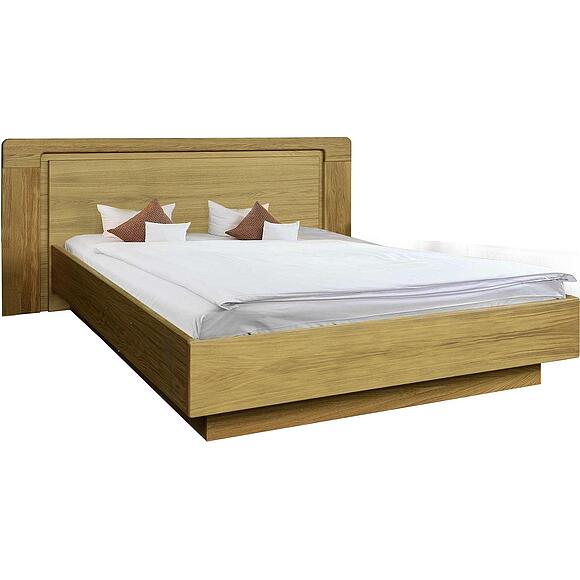 საწოლი 2-ადგილიანი «ჰედმარკი» განიერი საზურგით, ფერი: ნატურალური მუხა, საძილე ადგილი: 2000x1600 мм, ზომა: 2169х2073х970