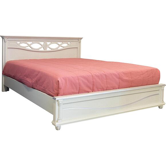 ორ ადგილიანი საწოლი «ვალენსია დ კლასიკი», ადგილი: მასიური მუხა, ფერი: სპილოსძვლისფერი ვერცხლით, საძილე ადგილი: 2000x1600 мм, ზომა: 2131х1794х1031