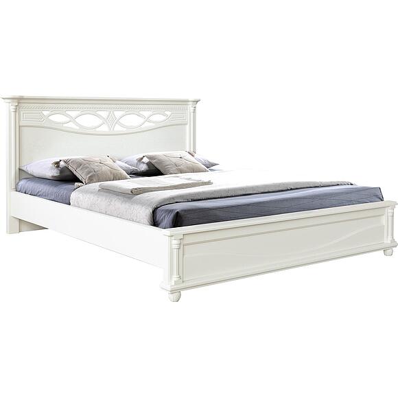 ორ ადგილიანი საწოლი «ვალენსია დ კლასიკი», ადგილი: მასიური მუხა, ფერი: სპილოს ძვლის ფერი, საძილე ადგილი: 2000x1600 мм, ზომა: 2131х1794х1031