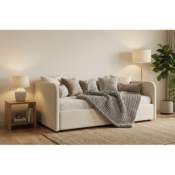 Кровать одинарная «Лея» (09/09M), ტყავის ჯგუფი: 19 ჯგუფი, ტრანსფორმაციის მექანიზმი: მექანიზმით, საძილე ადგილი: 2000х900 мм, ზომა: 1090x2140x760 мм