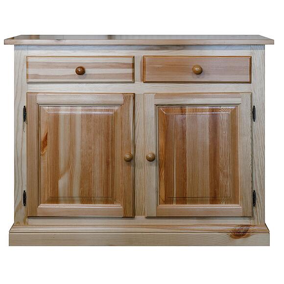 Тумба 2д «Лотос» БМ2.701.4.35(1074), Материал: Массив (сосна), Цвет: Сосна натуральная