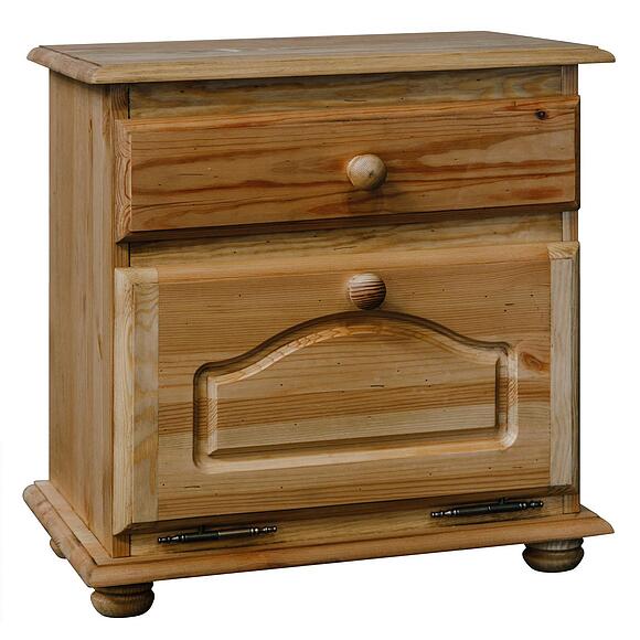 Тумба прикроватная «Лотос» БМ2.701.1.28(1093), Материал: Массив (сосна), Цвет: Искусственное старение