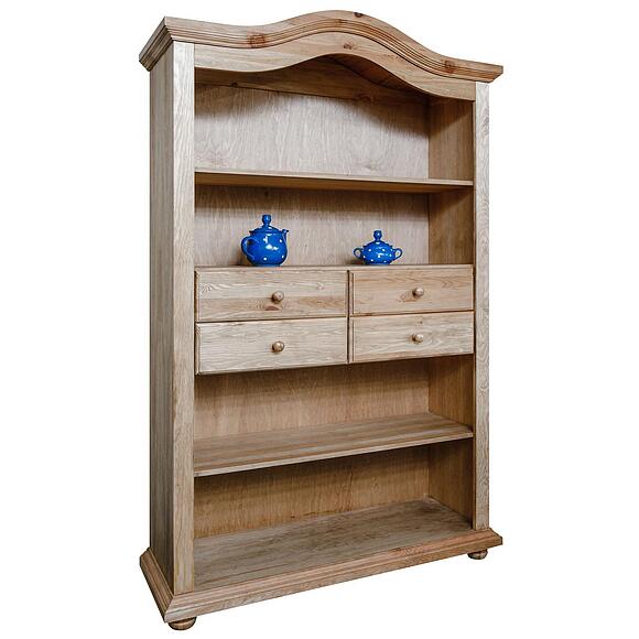 Стеллаж «Лотос» БМ2.701.1.24(2187), Материал: Массив (сосна), Цвет: Искусственное старение