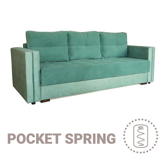 3-ადგილიანი დივანი «მელისა» (3მ), ადგილი: ნაჭერი, ტყავის ჯგუფი: 18 ჯგუფი