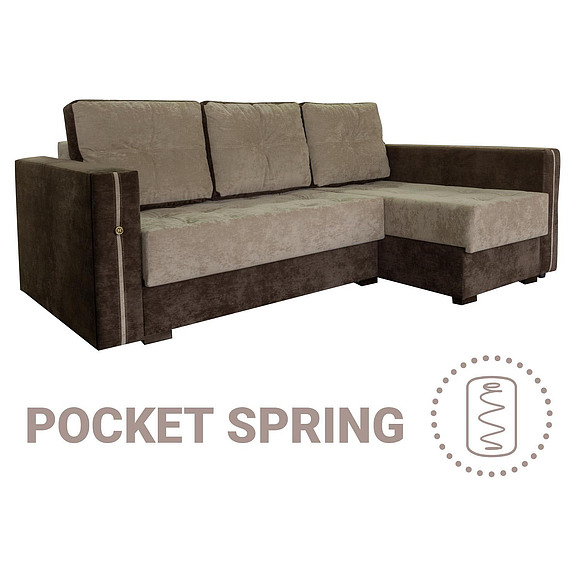 კუთხის დივანი «მელისა» (2мL/R6мR/L), ადგილი: ნაჭერი, ტყავის ჯგუფი: 19 ჯგუფი, ტრანსფორმაციის მექანიზმი: მექანიზმით