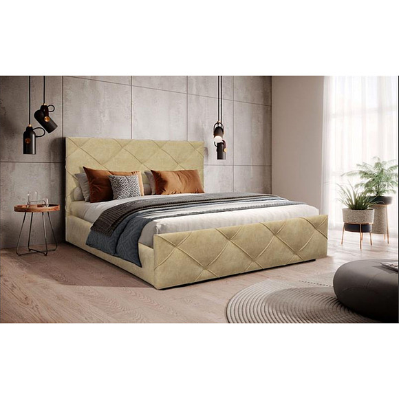 Кровать «Монса», ტყავის ჯგუფი: 21 ჯგუფი, ტრანსფორმაციის მექანიზმი: მექანიზმით, საძილე ადგილი: 2000х1600 мм, ზომა: 2160x1760x1140 мм