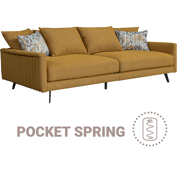 3-х местный диван «Ольса» (2L.2R), Материал: Ткань, Группа ткани: 22 группа, Механизм трансформации: без механизма