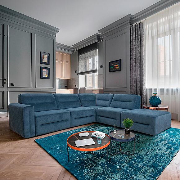 კუთხის დივანი «ოტტო» (25მლ.90.150.18მრ), ადგილი: ნაჭერი, ტყავის ჯგუფი: 19 ჯგუფი