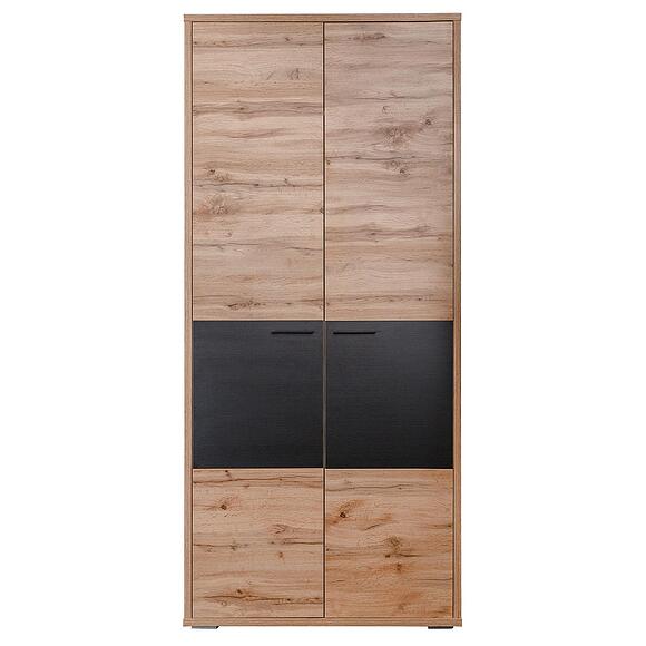 ტანსაცმლის კარადა «ბლექვუდი» პ3.556.1.27(558.13), ადგილი: ლდსპ, ფერი: მუხის ვოტანი + შავი