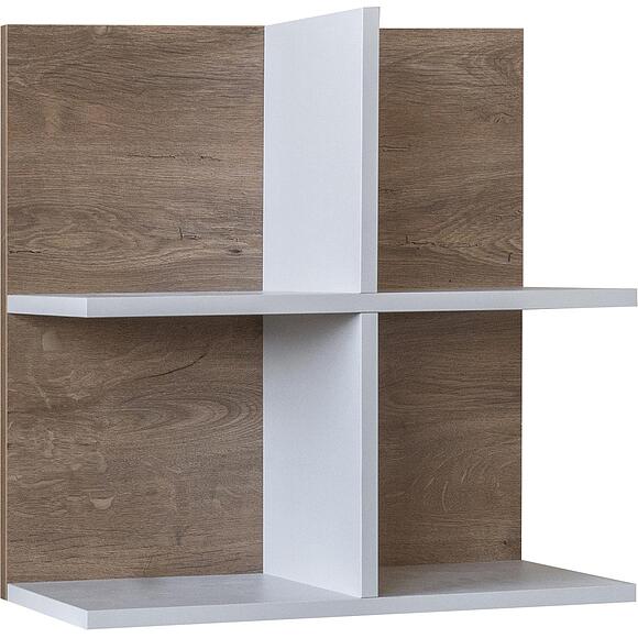 Полка «Ариста» П3.593.0.06, Материал: ЛДСП, Цвет: Беж Нубук + Дуб Артизан Трюфель (Polka_Arista_P3-593-0-06_.jpg) Полка «Ариста» П3.593.0.06, Материал: ЛДСП, Цвет: Беж Нубук + Дуб Артизан Трюфель