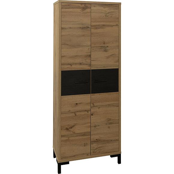 შემოსასვლელის კარადა «ბლექვუდი» პ3.556.3.31(570.01), ადგილი: ლდსპ, ფერი: მუხის ვოტანი + შავი