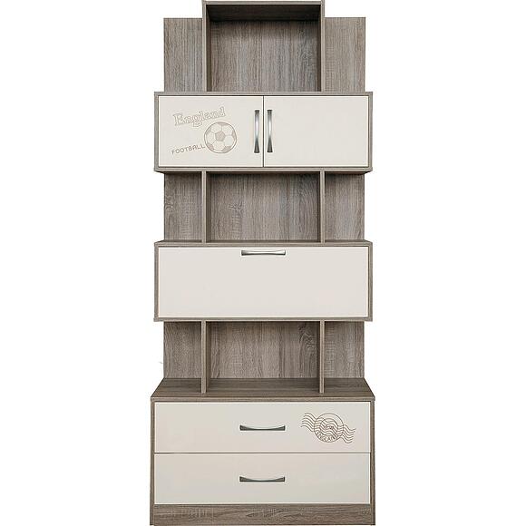 Шкаф комбинированный «Бритиш Бум» П3.0551.1.03, ადგილი: ლდსპ, ფერი: ტრიუფელის მუხა + ნაღები