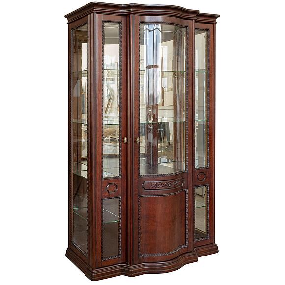 კარადა-ვიტრინა «ბრისტოლი» პ3.588.0.06, ადგილი: მასიური მუხა, ფერი: მწიფე ალუბალი