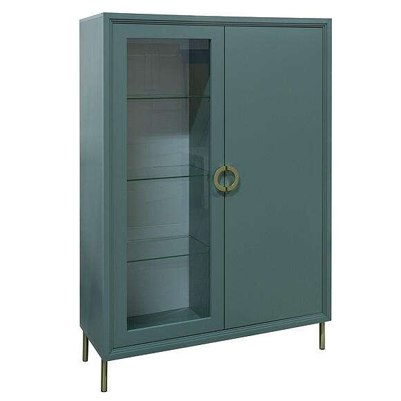 Шкаф 2д «Флора» П6.980.0.03, Материал: ЛДСП, Цвет: Зелёный самшит