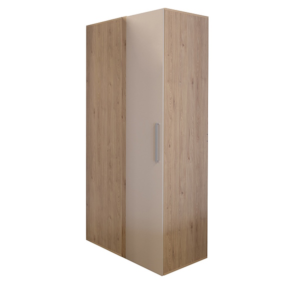 Шкаф угловой «Марлен» П3.594.1.24, Материал: ЛДСП, Цвет: Персидский жемчуг + Гикори Кингстон