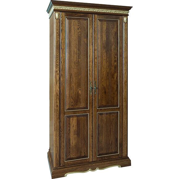 Шкаф «Милана 10» П4.265.1.10(294.10), Материал: Массив (дуб), Цвет: Черешня с золочением