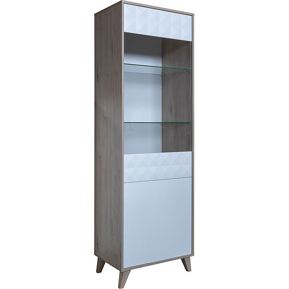 Шкаф «Тринити» П6.114.0.01, Материал: МДФ, Цвет: Ваниль + Гикори Кингстон