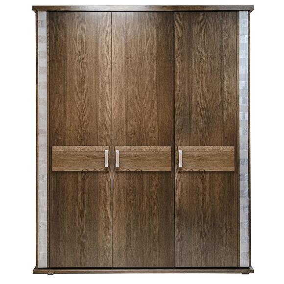 გარდერობი «ტუნისი» პ6.343.1.01 (П344.01/1), ადგილი: დსპ+შპონი, ფერი: ვენგე+ვერცხლი