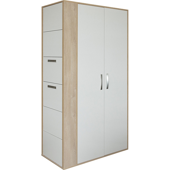 Шкаф комбинированный «Акцент» П3.595.3.05, Материал: ЛДСП, Цвет: Персидский жемчуг + Дуб Мадуро