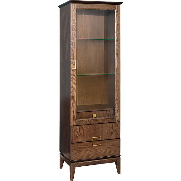 Шкаф «Монблан» П4.145.0.02, ადგილი: მდფ+შპონი, ფერი: თამბაქო