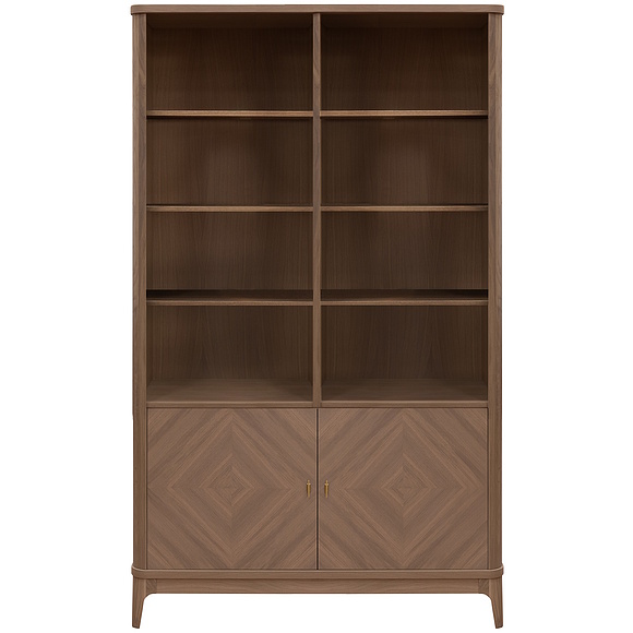 Стеллаж «Армани» П1.135.0.22, ადგილი: массив (сращенный мебельный щит) дуба, ფერი: ნათელი მუხის კრაფტი