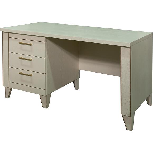 საწერი მაგიდა «ამადეი» პ6.635.2.18-01 (П6.635.0.18), ადგილი: მასიური მუხა, ფერი: ანტიკური ტემპერა მოოქროვილი