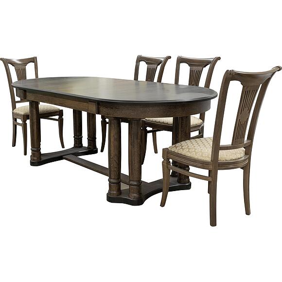 მაგიდა «ატლანტი რ» პ4.191.4.01 (П191.01), ადგილი: მდფ+შპონი, ფერი: ვენგე