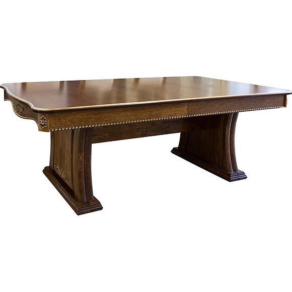 Стол обеденный «Гранд» П4.332.4.03 (332.03), Материал: МДФ+шпон, Цвет: Черешня с золочением (Stol_Grand_3_P332-03_chereshnya_s_zolocheniem.jpg) Стол обеденный «Гранд» П4.332.4.03 (332.03), Материал: МДФ+шпон, Цвет: Черешня с золочением